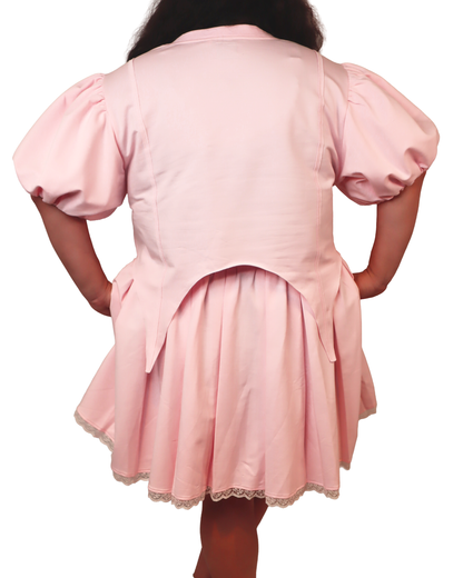 Arsenic Corset Short Sleeve Sweatshirt - Pink