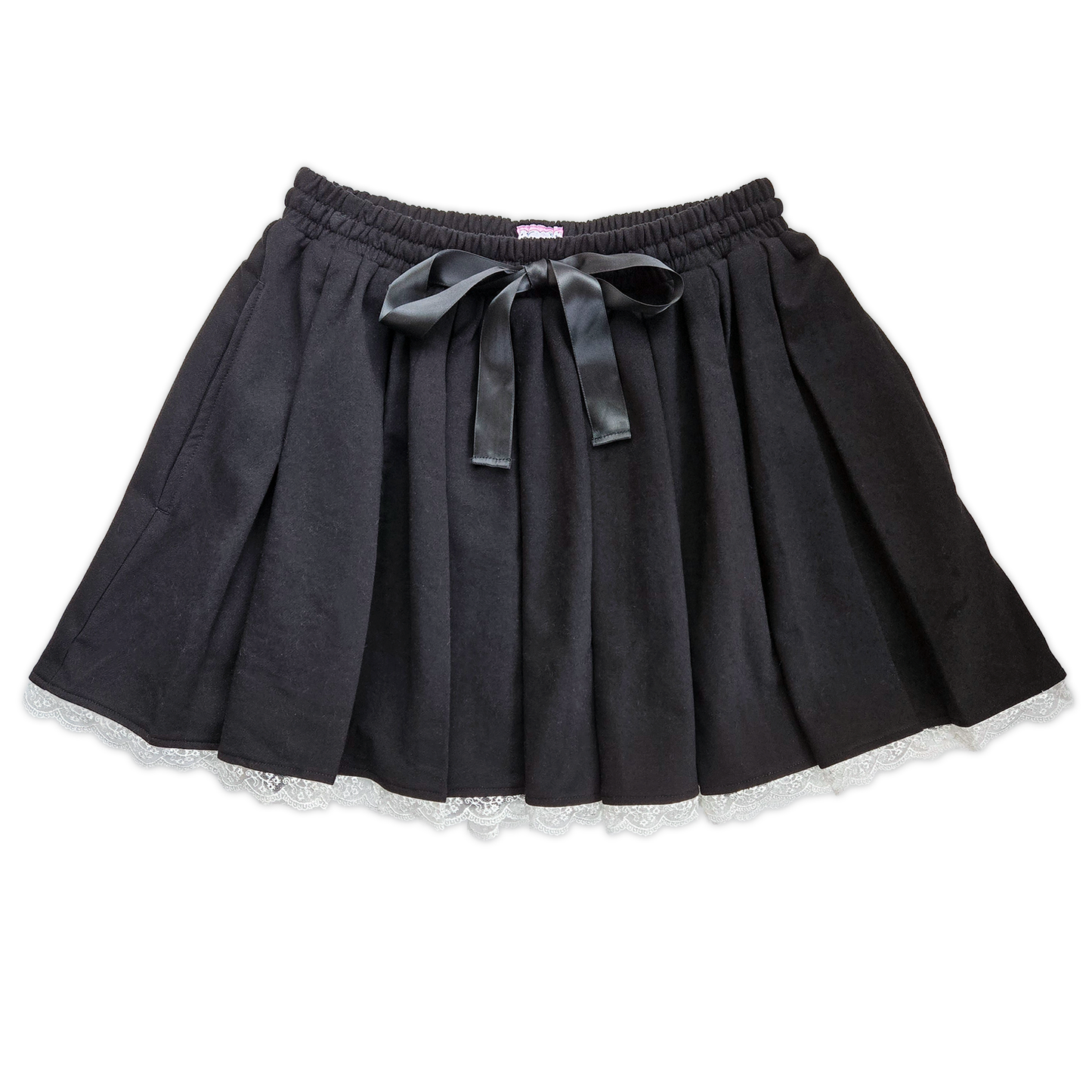 Cyanide Pleated Skirt - Black