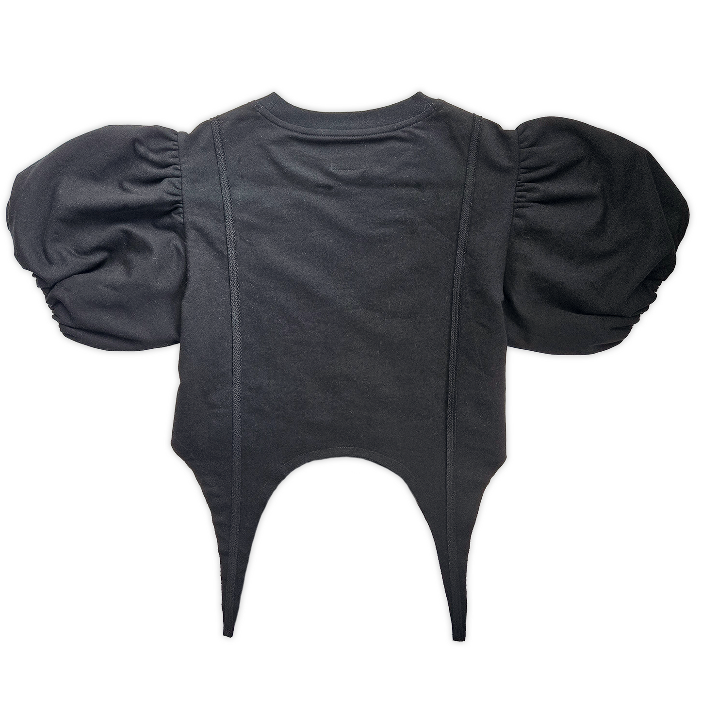 Arsenic Corset Short Sleeve Sweatshirt - Black