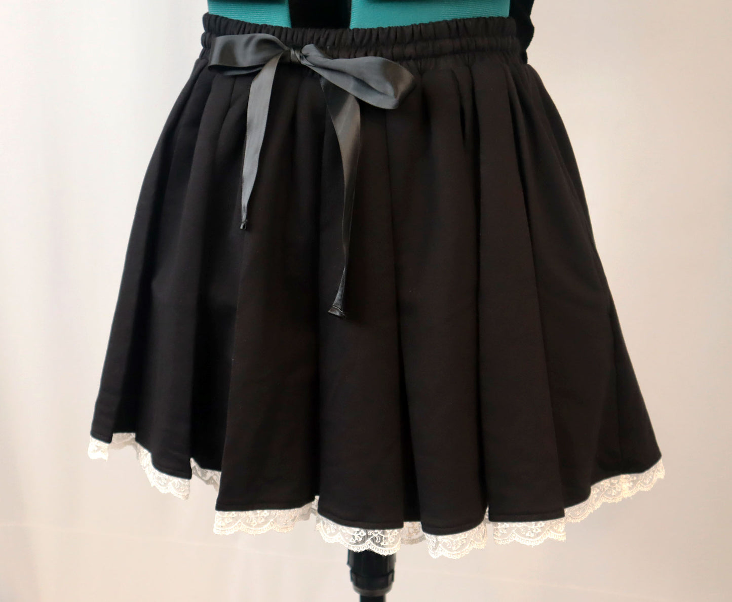 Cyanide Pleated Skirt - Black