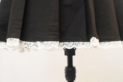 Cyanide Pleated Skirt - Black